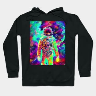 Vibrant Astronaut & Galaxy Hoodie